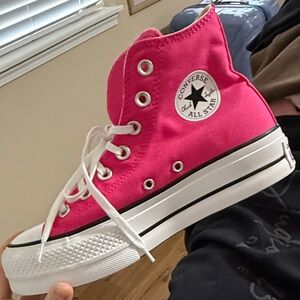 Converse Fuchsia High-Top Sneakers